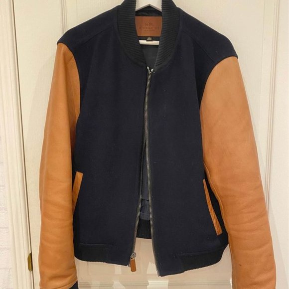 Coach Varsity jacket with leather sleeves - Picture 1 of 3
